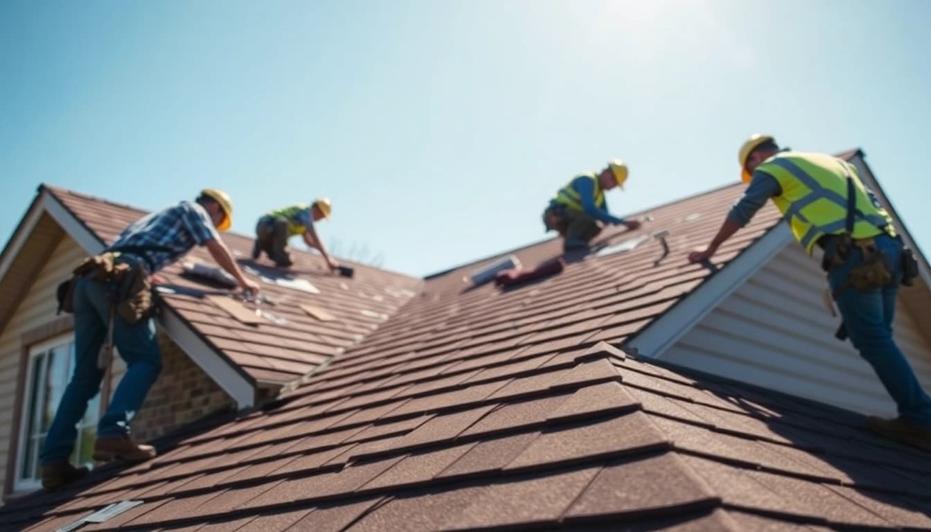 Experience professional twinsburg oh roof repairs conducted by skilled workers on a home.
