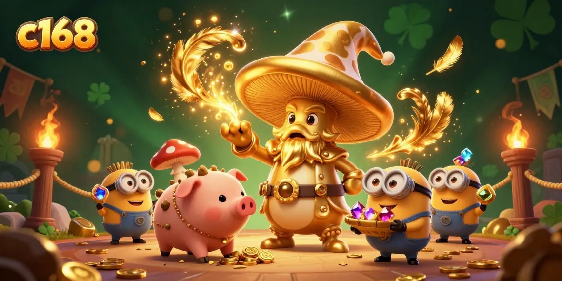 Engage with the excitement at c168, featuring whimsical wizardry and treasures from the casino world.