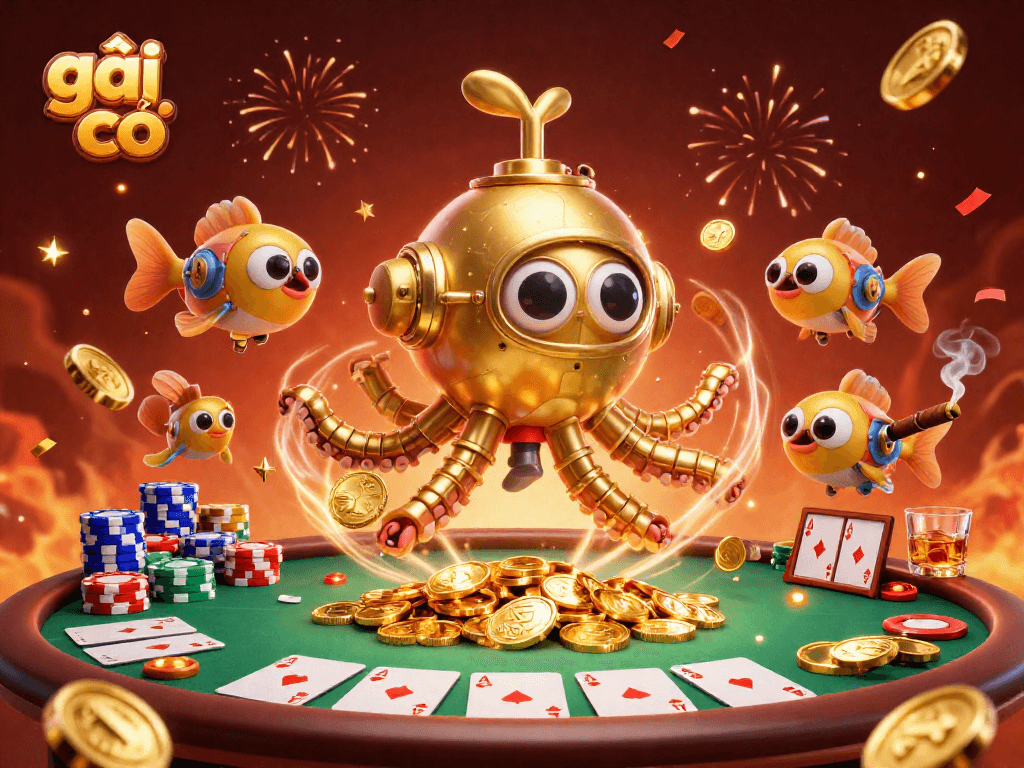 Gái gọi mang đến trải nghiệm casino tối ưu với bàn poker và tiền xu vàng.