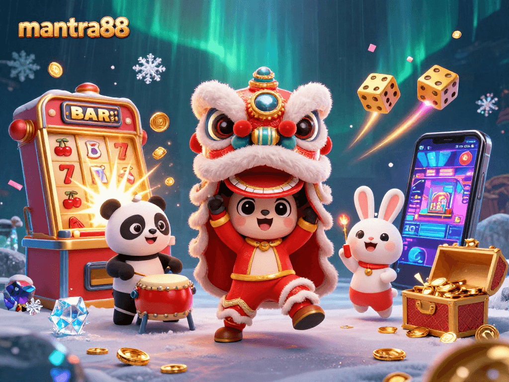 Experience the thrill of mantra88 with vibrant 3D slot machines and a lively casino atmosphere.