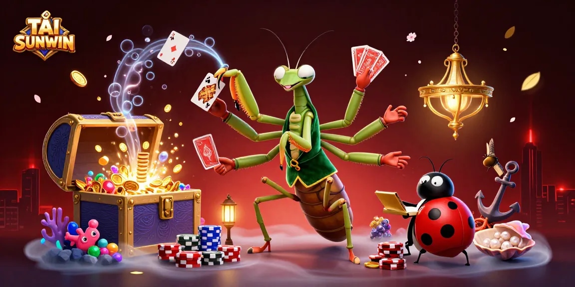 TẢI SUNWIN engages players with exciting casino action featuring vibrant characters, sparkling gold coins, and immersive gaming elements.