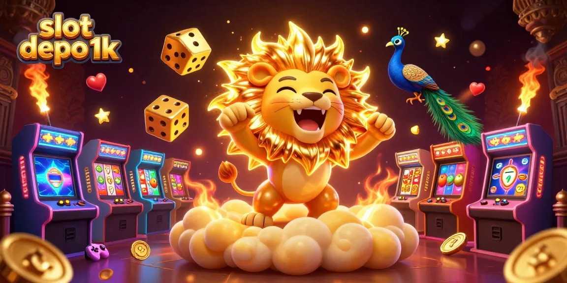 Experience thrilling gameplay with slot depo 1k featuring colorful slot reels and high stakes in a vibrant casino.