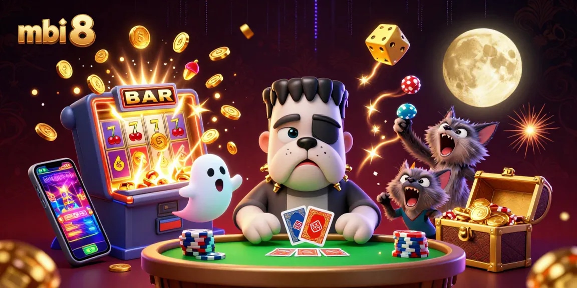 Experience thrilling gameplay at mbi 8 with vibrant casino elements and lively characters.