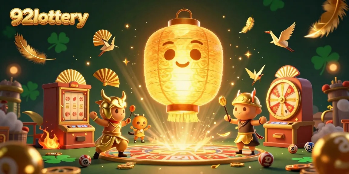 Engage in thrilling gameplay with 92lottery at our vibrant night market casino featuring golden lanterns and lucky symbols.