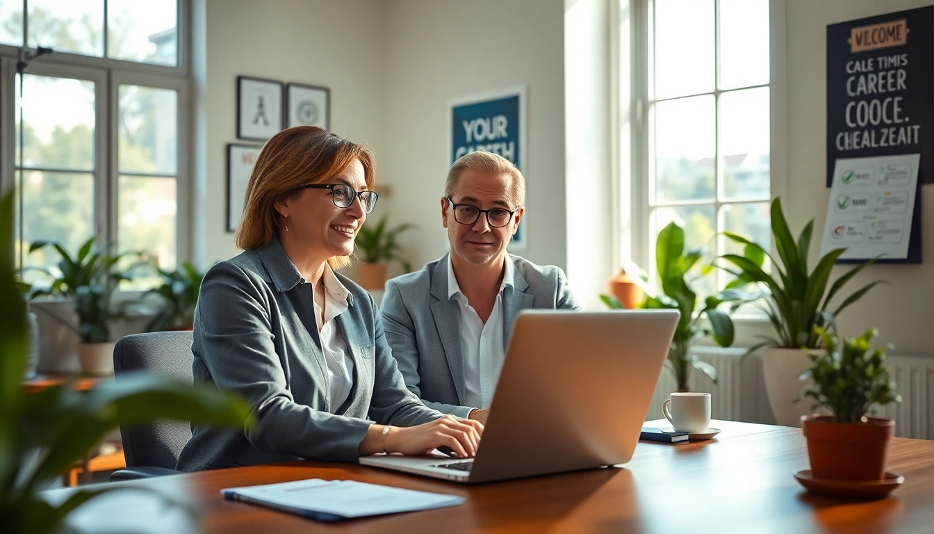 How to find my perfect career match with a professional career coach in an office setting.