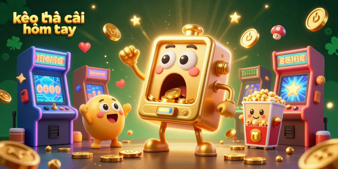 Experience top kèo nhà cái hôm nay with vibrant 3D cartoon slot machines bursting with coins and cheer.