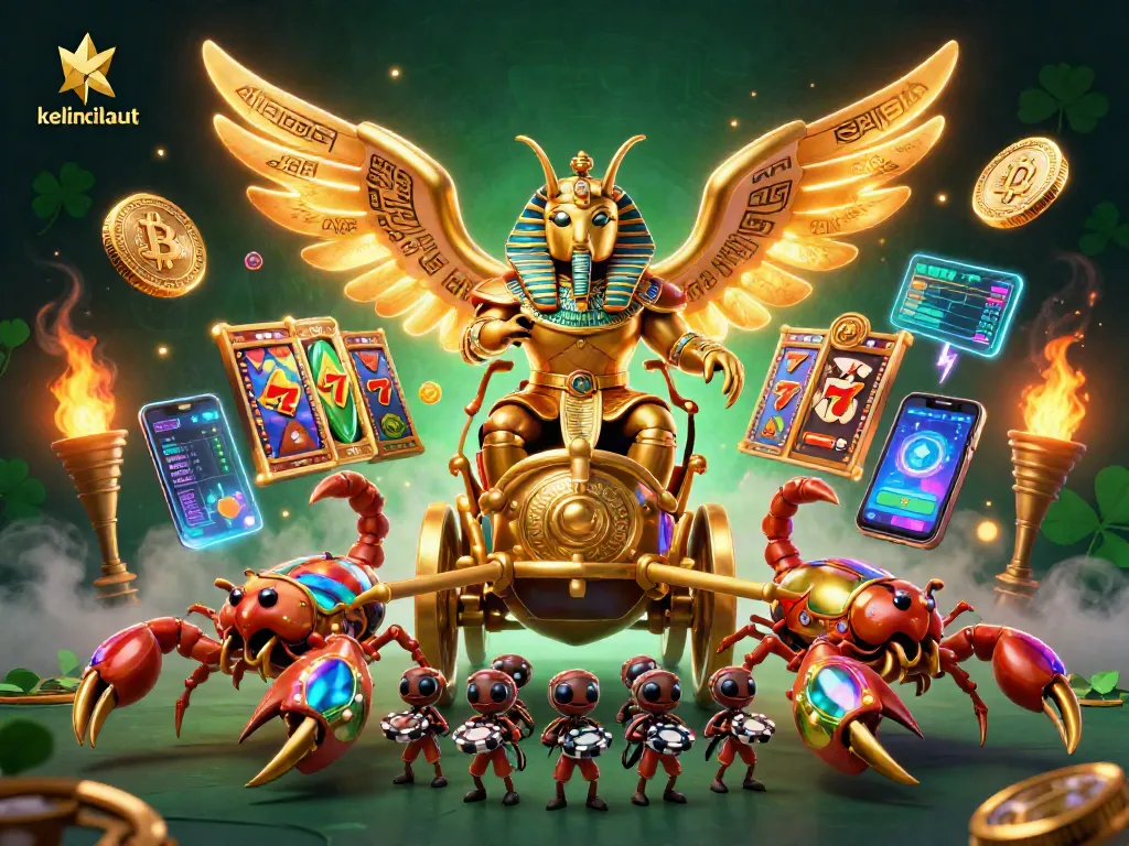 Experience thrilling gaming adventures at kelincilaut with vibrant slot reels and energetic characters.