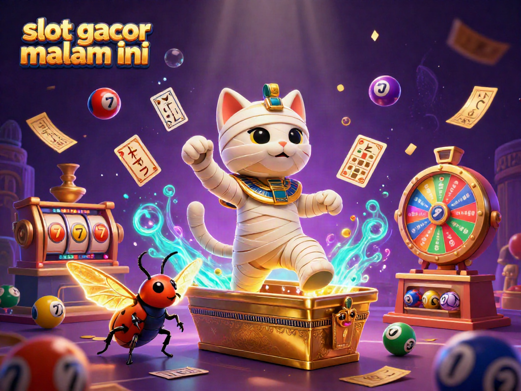 Momen menegangkan saat bermain slot gacor malam ini dengan mumi dan scarab di kasino piramid.