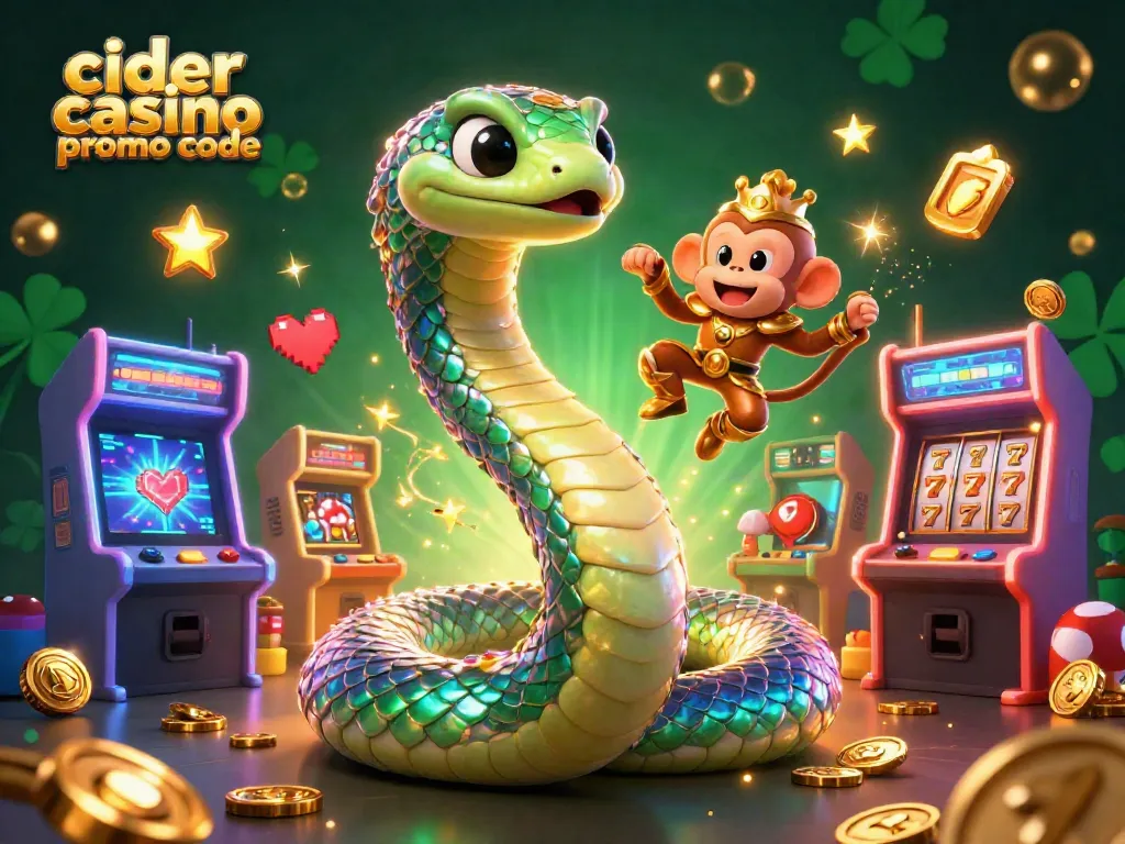 Engage with Cider Casino promo code for winning strategies and vibrant gameplay in an eye-catching illustration.
