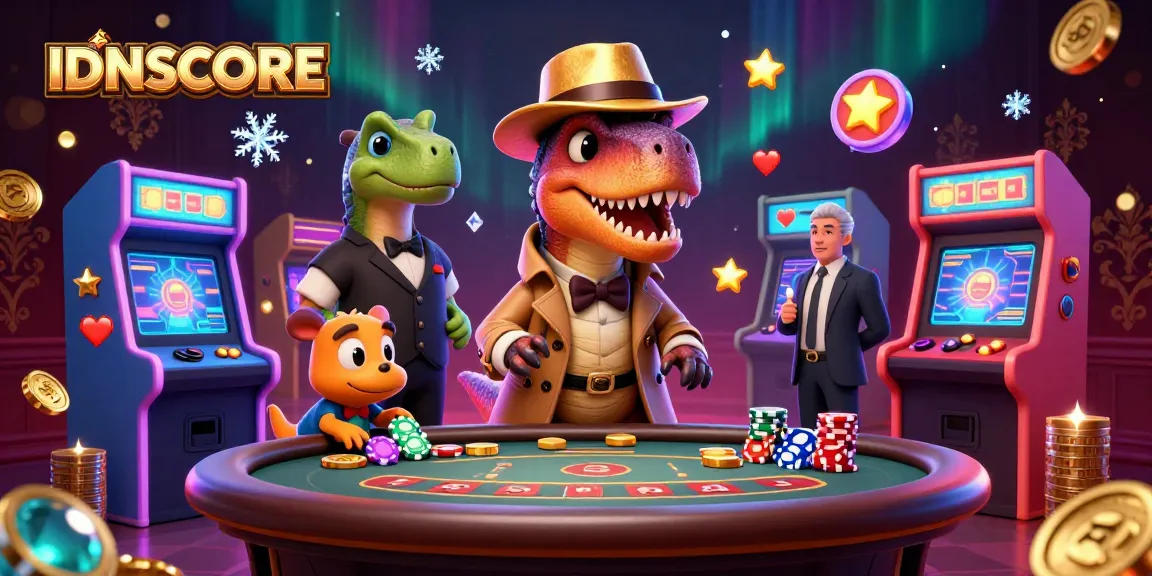 IDNSCORE offers a thrilling gaming experience with vibrant characters and rich casino elements.