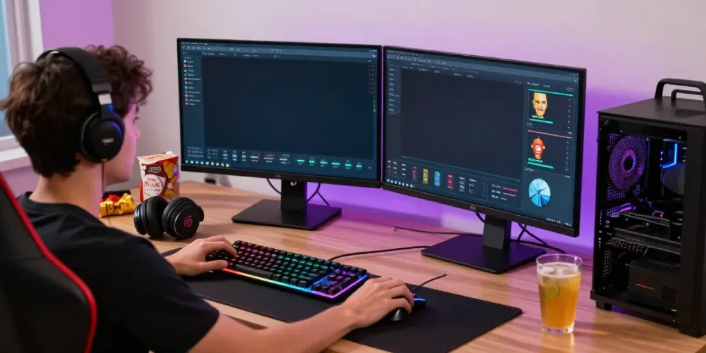 Engaging online gaming atmosphere showcasing a player immersed in the Singatoto link experience.
