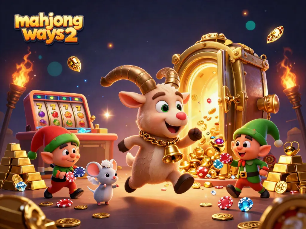 Experience the thrilling action of Mahjong Ways 2 with lively cartoon-style characters and bright casino visuals.