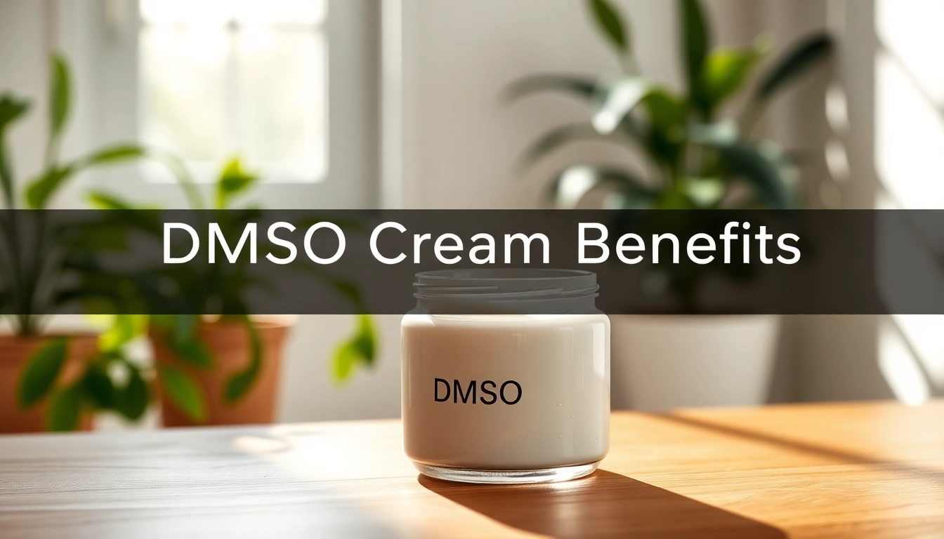 Apply dmso cream from a premium jar highlighting its soothing properties and natural ingredients.