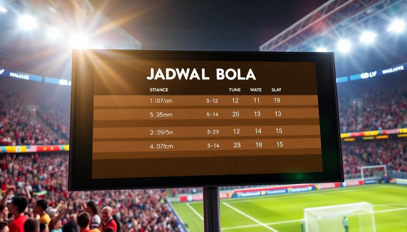 Jadwal bola Terbaru dan Cara Mengikutinya Dengan Mudah