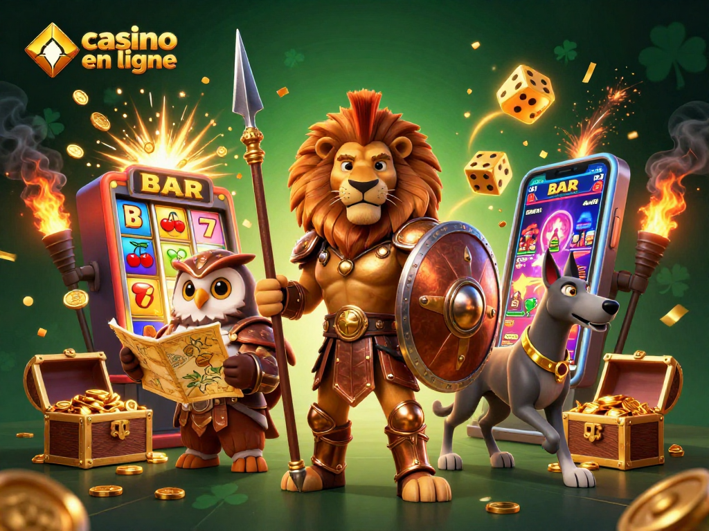 Jouez sur un casino en ligne avec nos personnages héroïques et une explosion de gains!