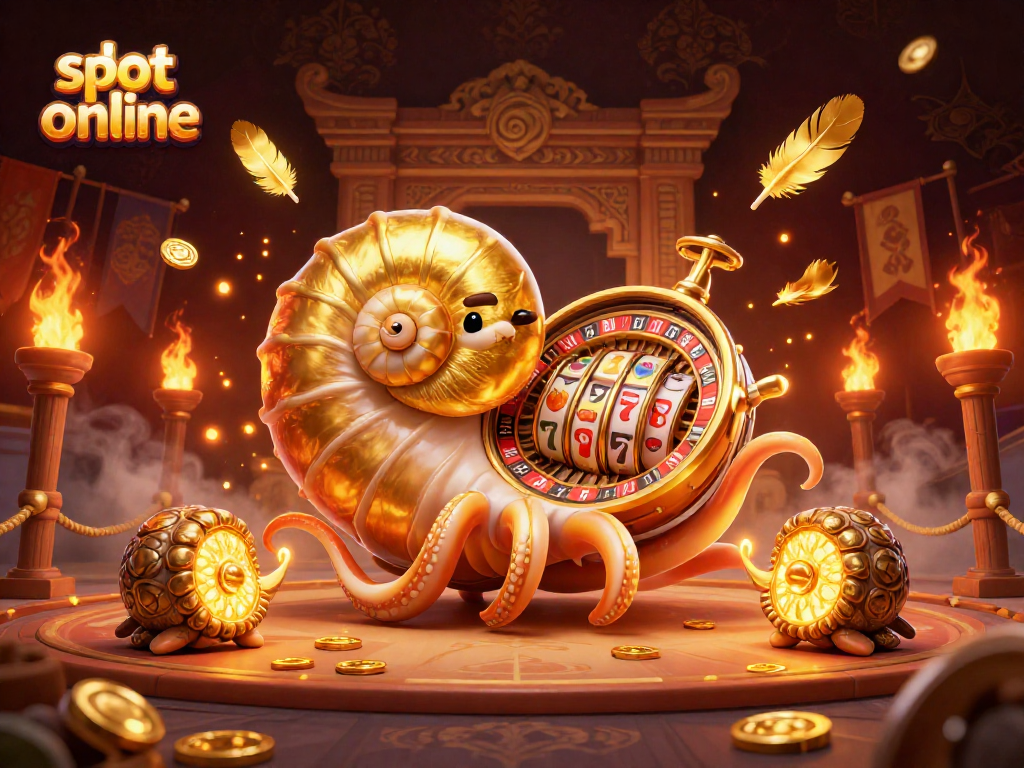Engage in thrilling slot online gaming with vibrant characters and rich casino elements.