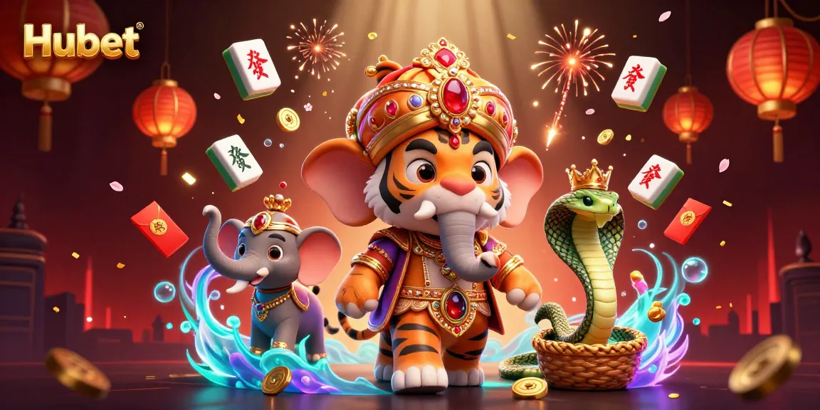 Experience thrilling gaming excitement with Hubet in a vibrant casino environment filled with festive elements.