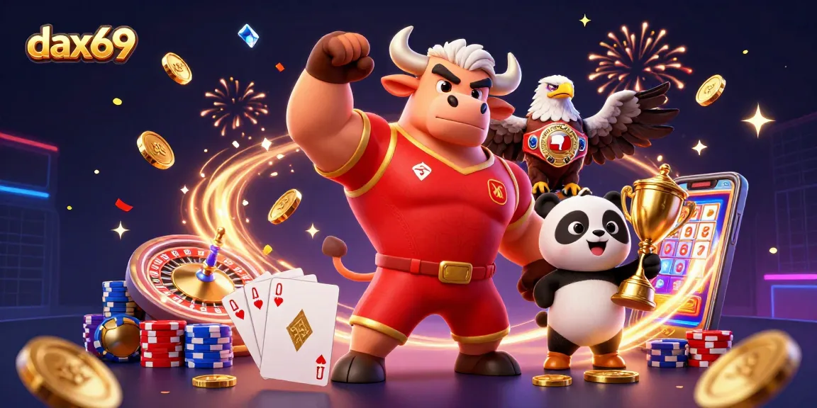 Dax69 memberikan kemenangan dengan permainan kasino yang mengesankan, menampilkan badak, elang, dan panda.