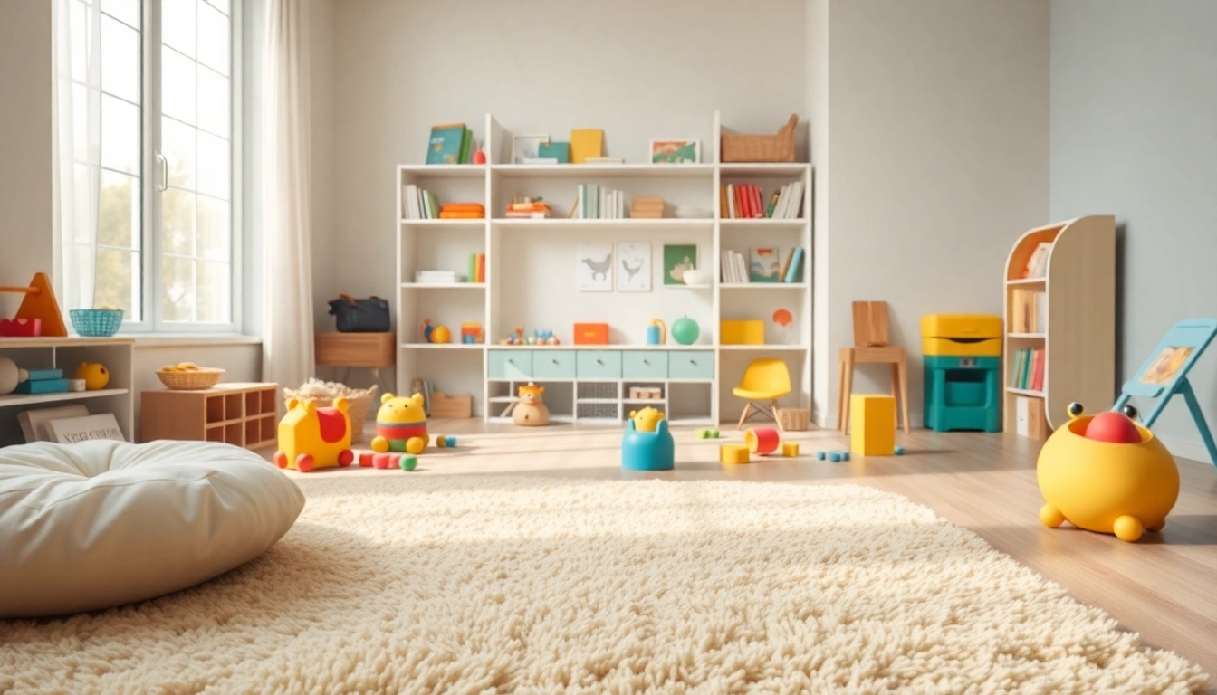 Engaging Play Therapy room, filled with therapeutic toys and a cozy atmosphere for children.