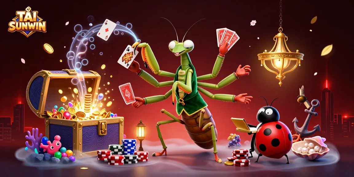 TẢI SUNWIN engages players with exciting casino action featuring vibrant characters, sparkling gold coins, and immersive gaming elements.