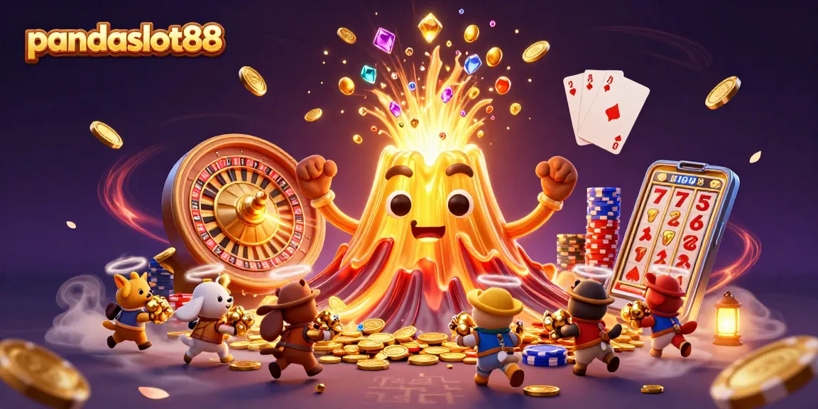 PandSlot88 menghadirkan keseruan bermain slot dengan volcano emas berlimpah harta dan energi magis yang menyala.