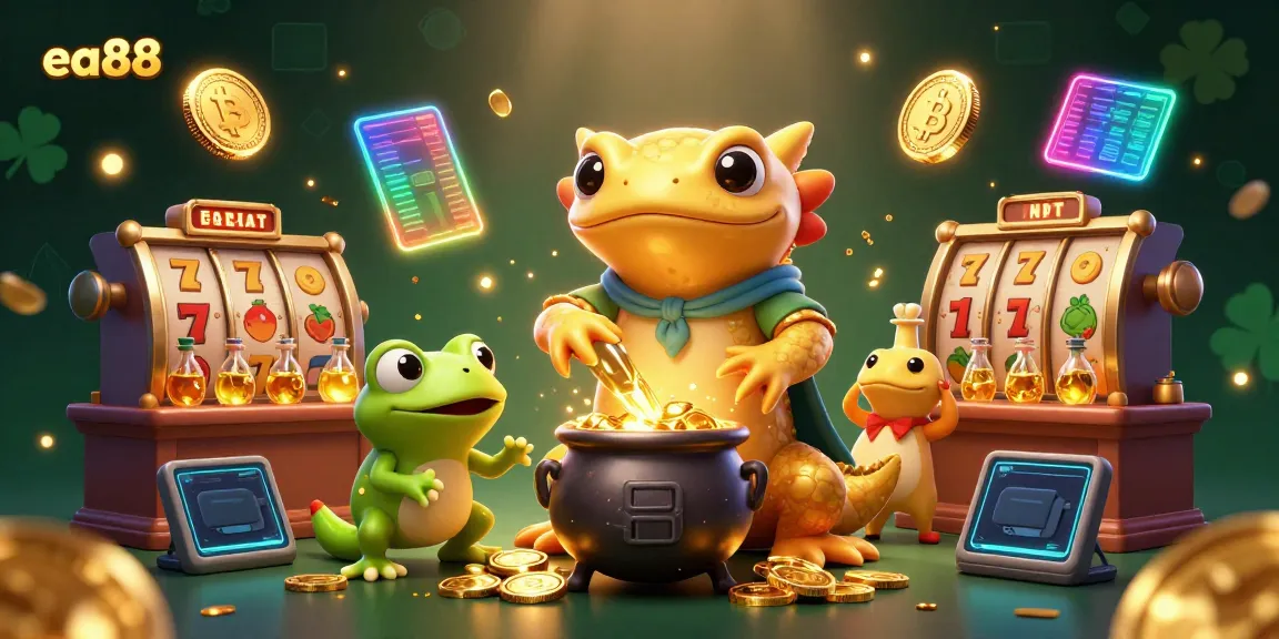 Khám phá thế giới ea88 trong một hình minh họa sinh động về alchemist và trò chơi casino.