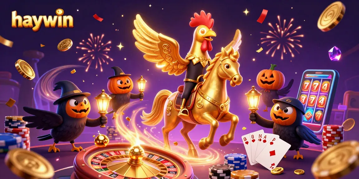 Experience the thrill of gambling at haywin with vibrant casino characters and rich game elements!