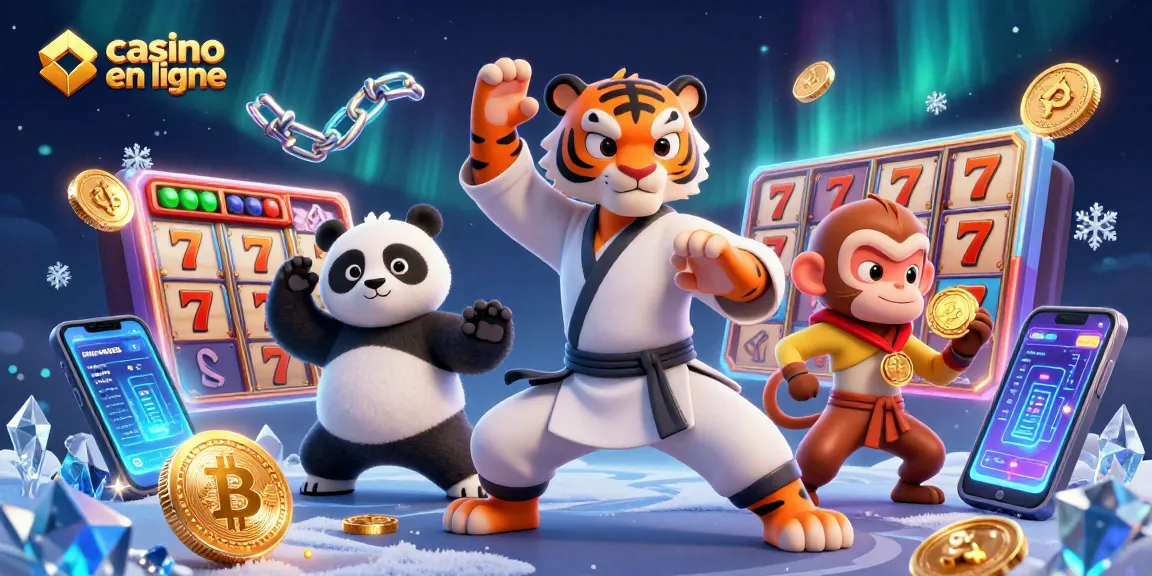 Immersion totale dans un casino en ligne avec des personnages animés et des éléments de jeu variés.
