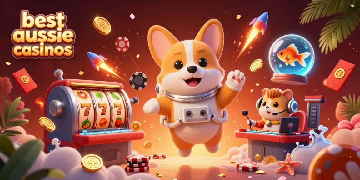 Experience thrilling excitement at the best aussie online casinos with vibrant gaming elements and characters.