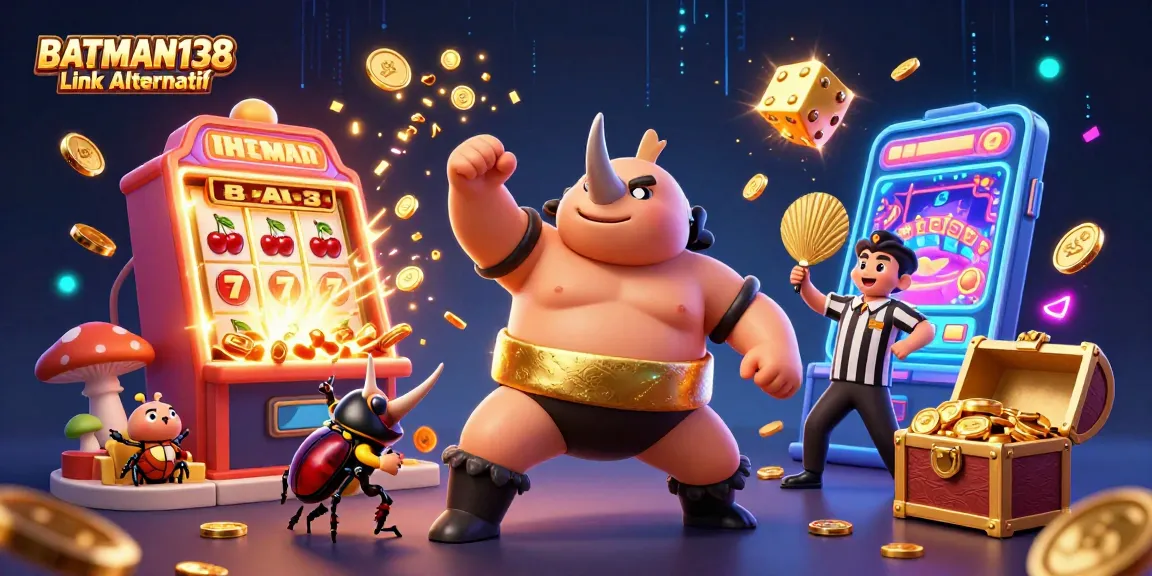Jelajahi BATMAN138 Link Alternatif dalam dunia slot online dengan koin emas terbang dan jackpot memukau.