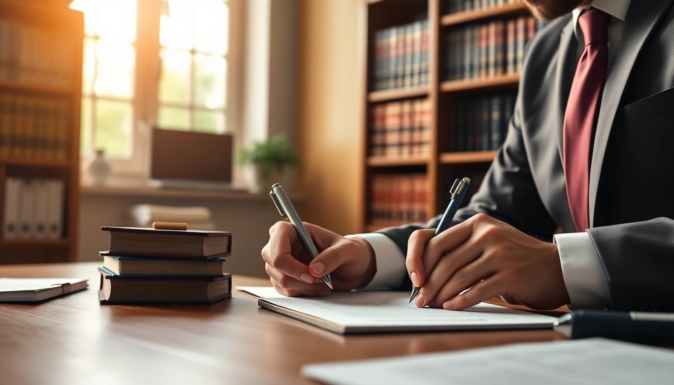 Understand Wills with a lawyer reviewing legal documents in a professional office setting.