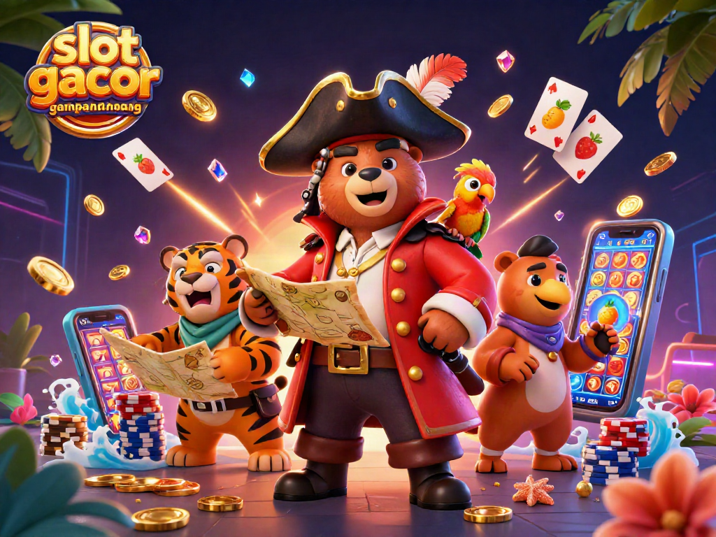 Catch the exciting moment with slot gacor gampang menang at vibrant pirate-themed casino adventure.