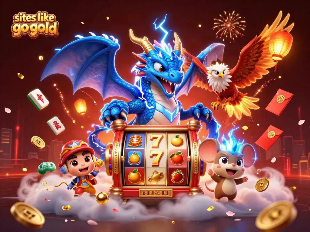 Engage with dynamic gaming features at sites like go go gold featuring vibrant slot reels and animated characters.