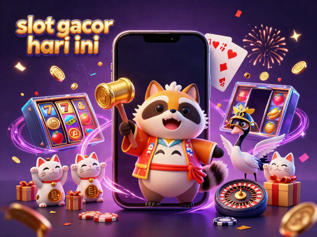 Menangkan hadiah bersama slot gacor hari ini dengan tanuki bahagia dan simbol keberuntungan.