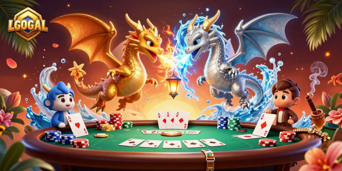 Experience the excitement of LGOGOAL with dynamic dragons and engaging poker elements.