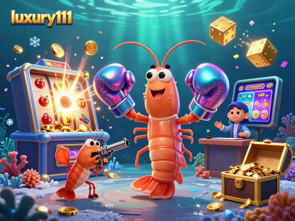Experience the thrill of luxury111 with vibrant 3D casino action featuring characters and jackpots.