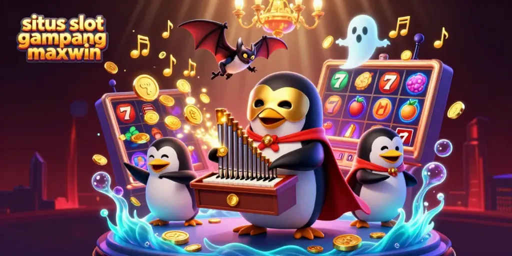 Spin to win at situs slot gampang maxwin with vibrant scenes of fortune and excitement.