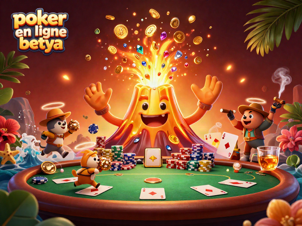 Experience poker en ligne betya with vibrant 3D illustration showcasing exciting game elements.