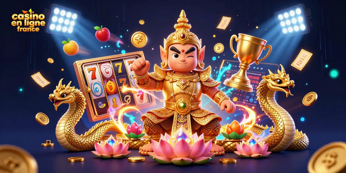 Jouez avec le meilleur casino en ligne France, où le gardien thaï et des serpents Naga invitent à l'aventure.
