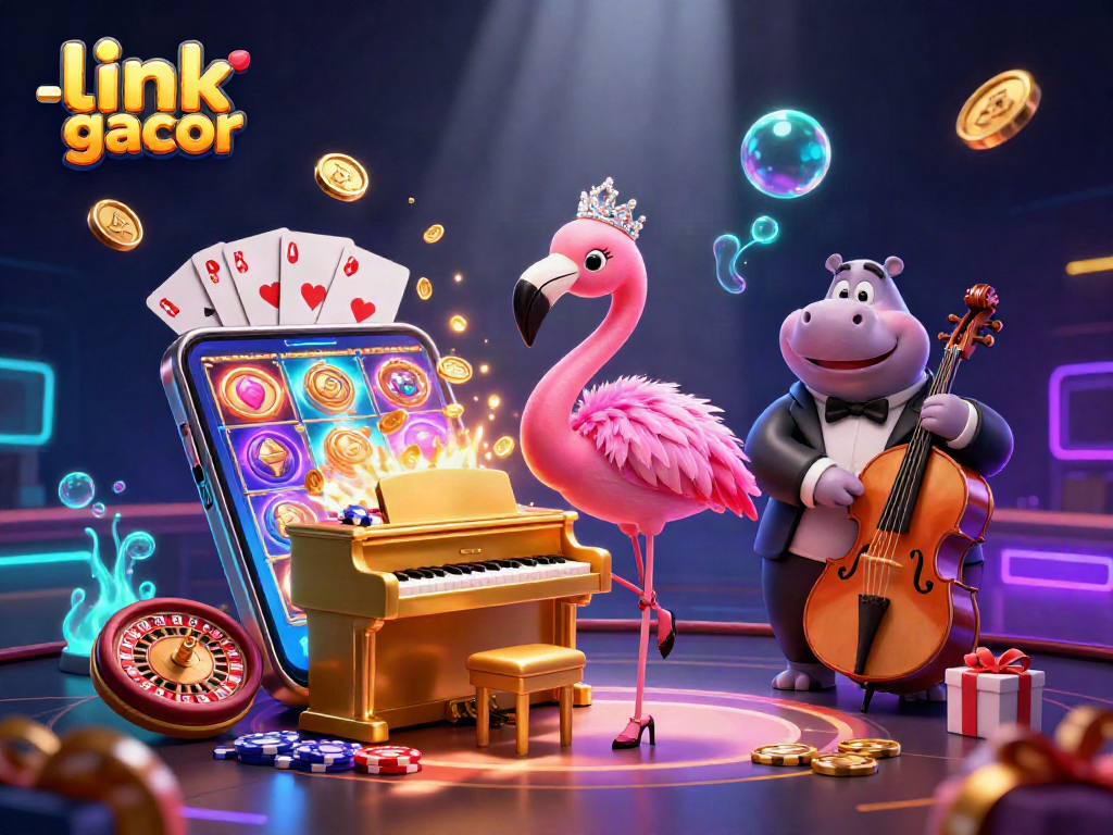 Menang jackpot dengan link slot gacor yang beraksi di kasino dengan penyanyi flamingo dan musisi hippo.