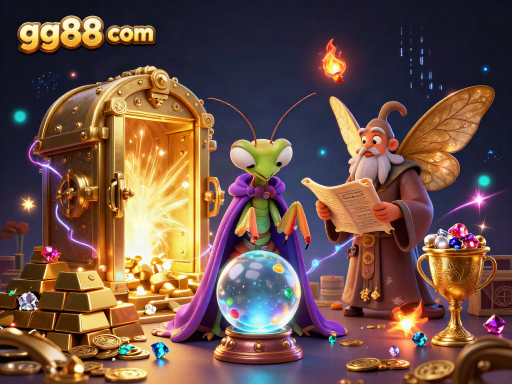 Experience thrilling moments at gg88 com with vibrant casino characters in a mystical setting.