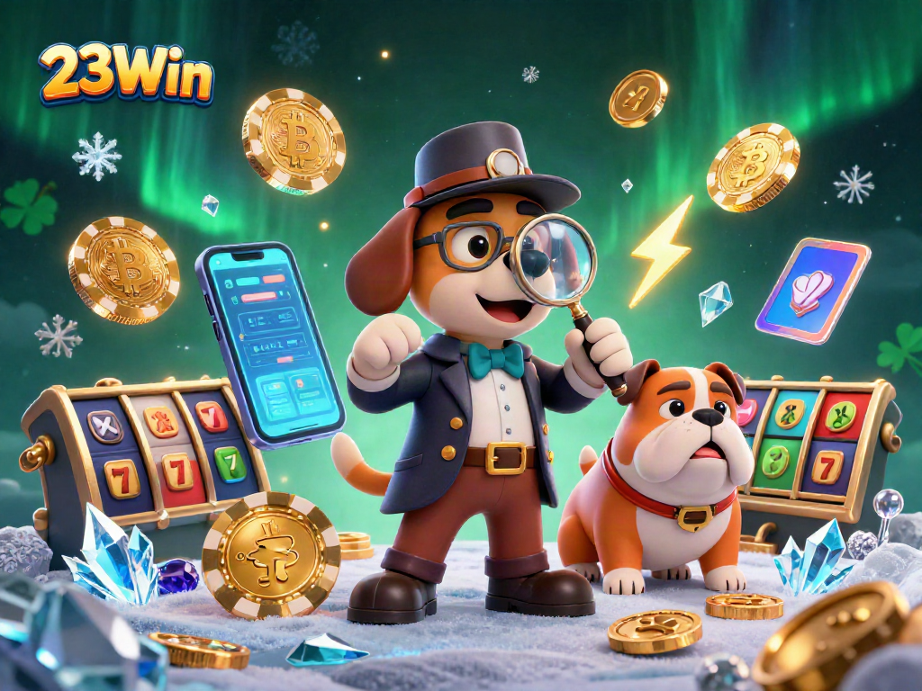 Join the adventure with 23Win as the detective dog uncovers secrets of casino treasures.
