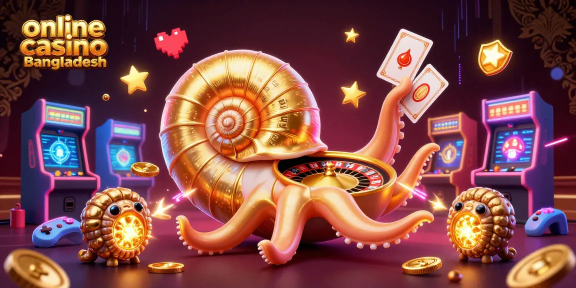 Explore promotions and rewards at the online casino Bangladesh with vibrant 3D gaming artwork.