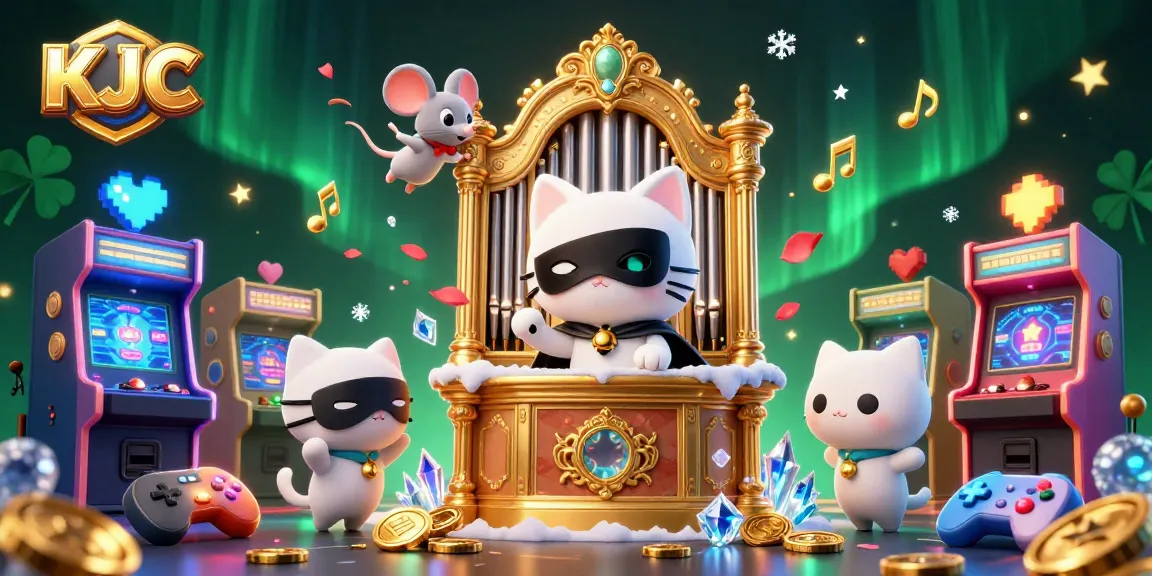 KJC captivates players with engaging animated casino scenes featuring vibrant characters and games.