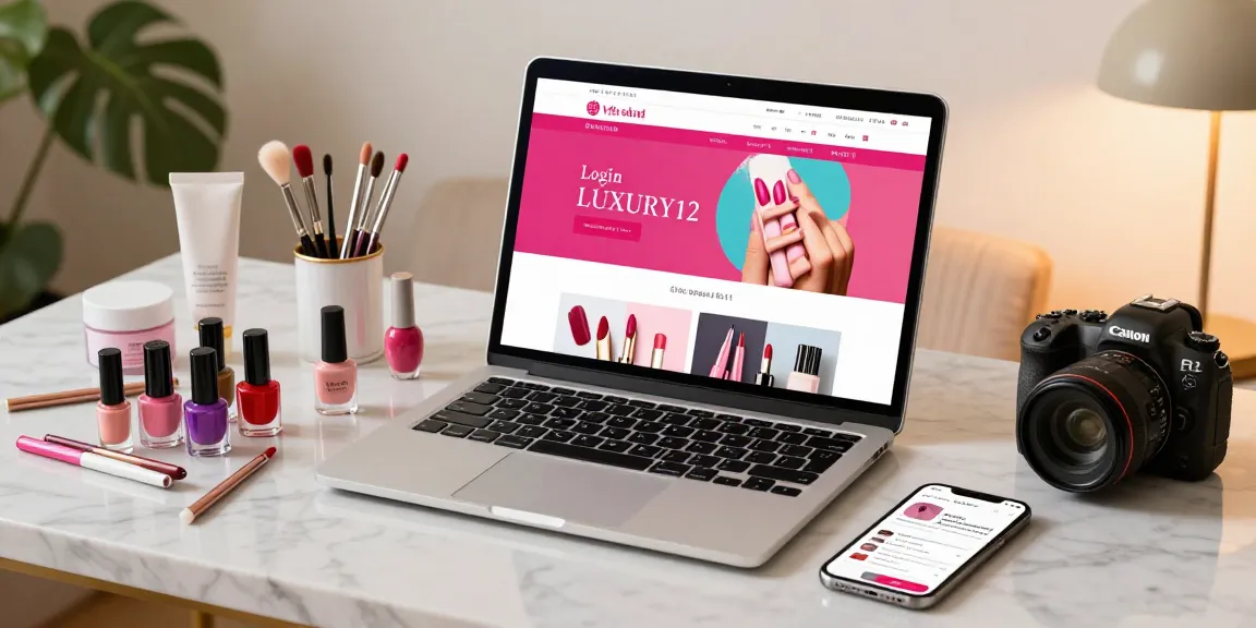 Login LUXURY12 pada tampilan produk kecantikan premium di situs e-commerce.
