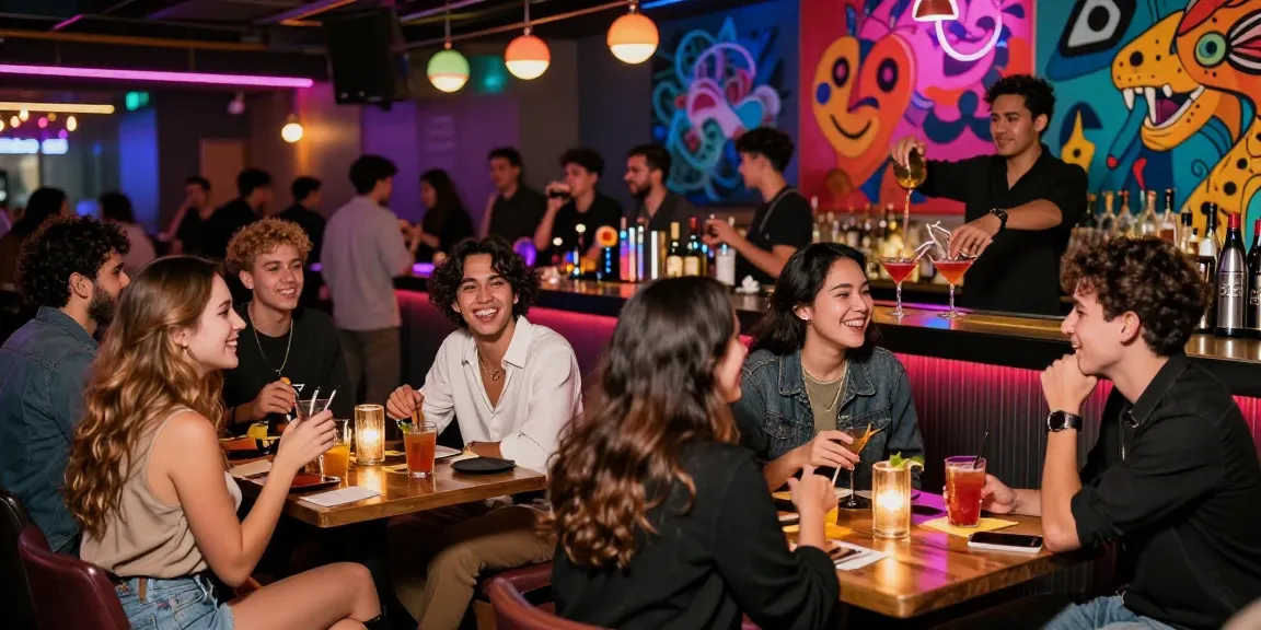 Dynamic nightlife at a 유흥사이트 showcasing vibrant social interactions and festive ambiance.