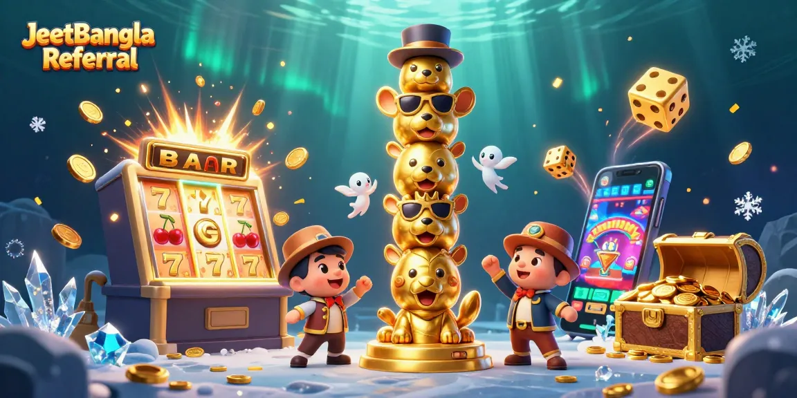 Win big with JeetBangla Referral as golden totem captures exciting casino moments and rewards.