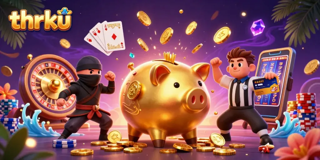 Play exciting games at thrku with vibrant characters and dynamic casino elements
