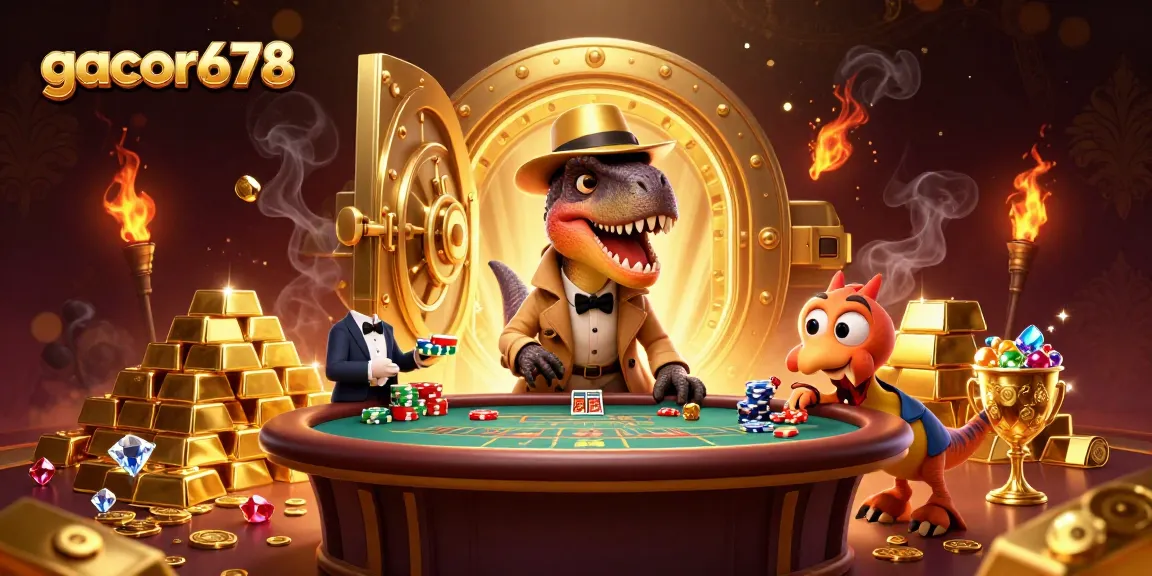 Experience the excitement at gacor678 with a sneak peek into a bustling casino scene packed with treasures.