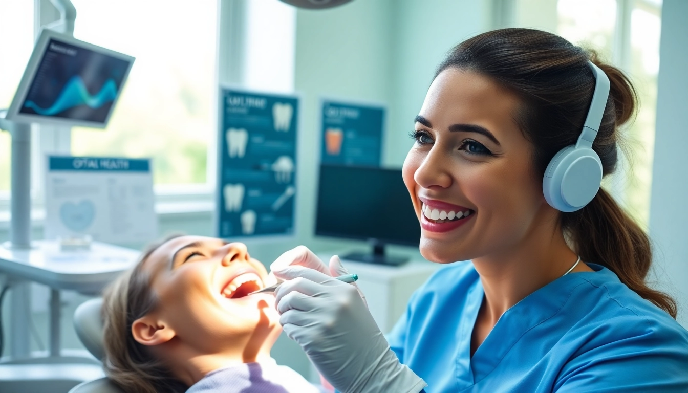 Engaged dentist in grand rapids Minnesota caring for a patient in an inviting dental clinic.